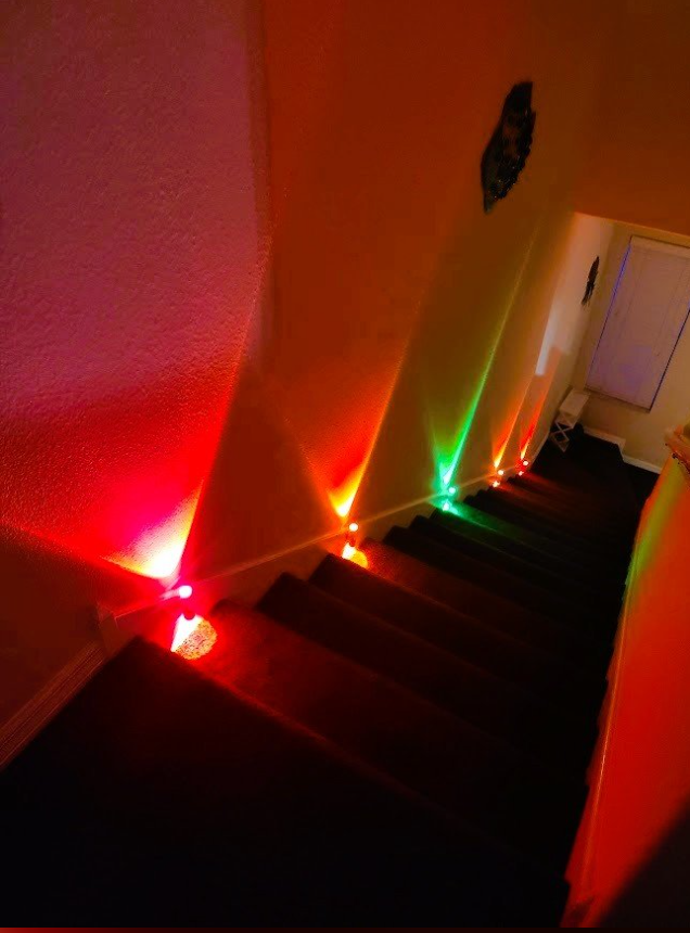 4-Pack Premium RGB Smart LED Motion Sensor Lights - Rechargeable & Magnetic Mount