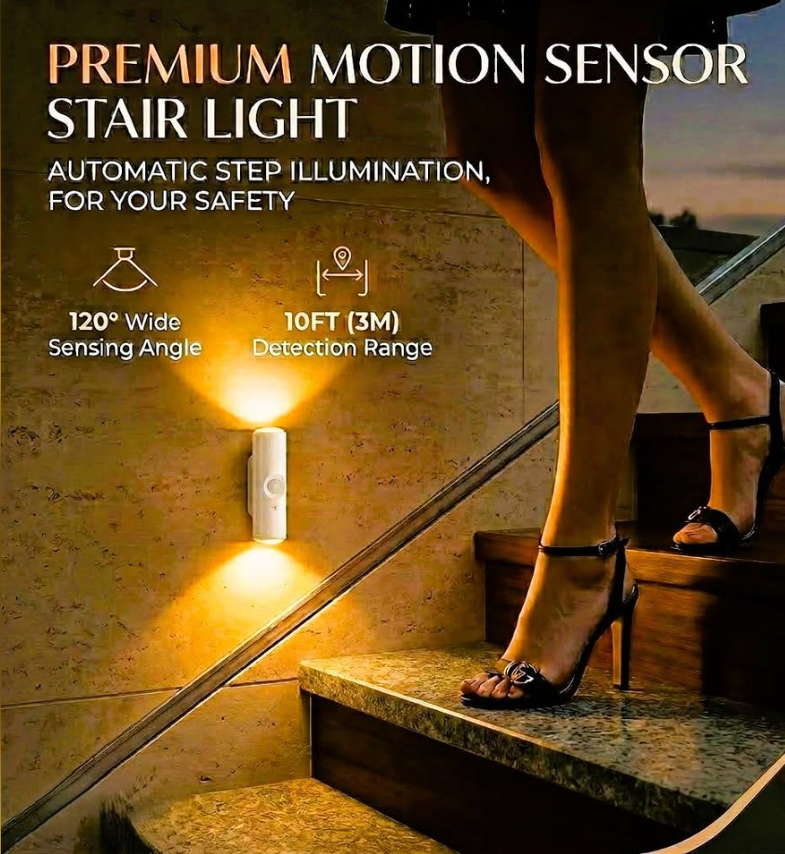 4-Pack Premium RGB Smart LED Motion Sensor Lights - Rechargeable & Magnetic Mount