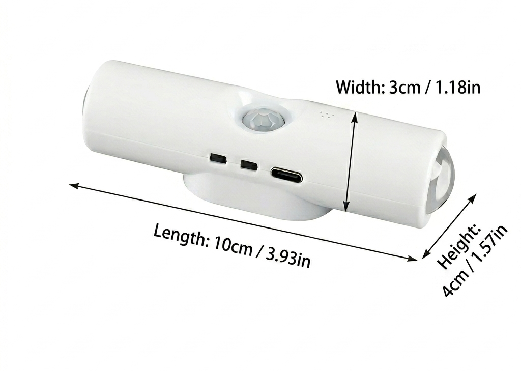 4-Pack Premium RGB Smart LED Motion Sensor Lights - Rechargeable & Magnetic Mount