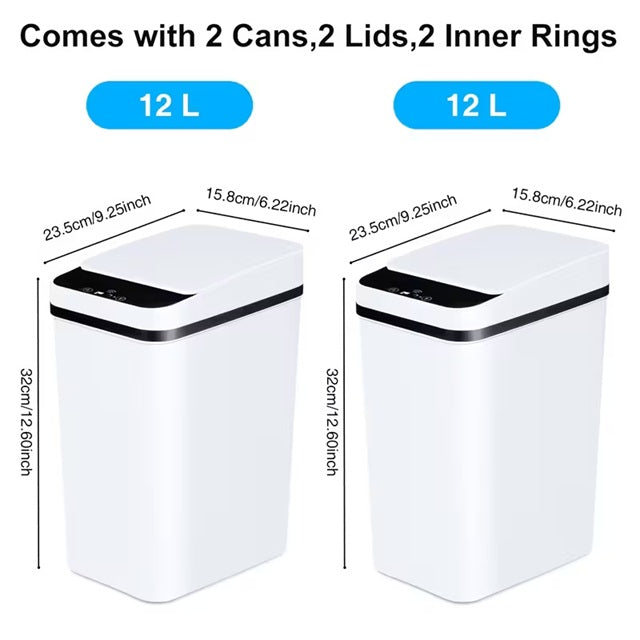 Slim Touchless Smart Sensor Trash Can (12L)
